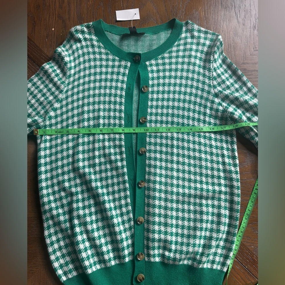 NWT Ann Taylor Houndstooth Cardigan Size M - Picture 4 of 6